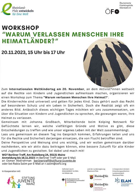 Veranstaltungseinladung Workshop Warum Verlassen Menschen Ihre