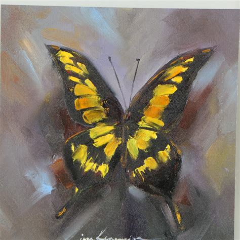 Inga Khanarina Butterfly Oil Painting Ebth