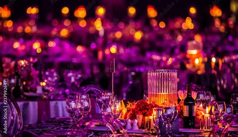 Pink And Purple Christmas Decor With Candles And Lamps For A Large