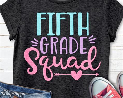 Fifth Grade Squad Svg Fifth Grade Svg Squad Svg 5th Grade Etsy