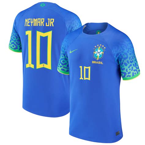 Brazil Away Neymar Jr Kit World Cup Jersey 2022 23 Jersey Kit