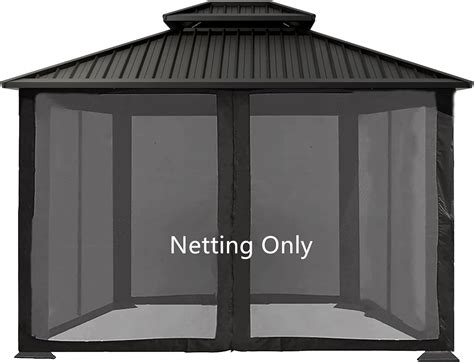 Gazebo Universal Replacement Mosquito Netting Canopy Gazebo Curtains