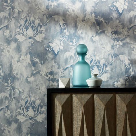 Ornamenta Pewter Wallpaper | Pavilion Collection | 1838 Wallcoverings