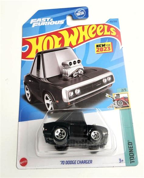 Hot Wheels Fast Furious Black Dodge Charger Hw Tooned