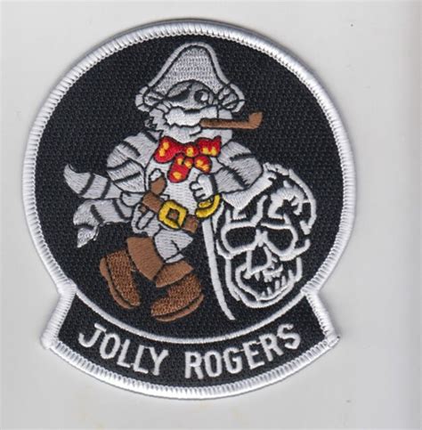 PATCH USN F 14 TOMCAT VF 103 JOLLY ROGERS CAT WHITE PARCHE EBay