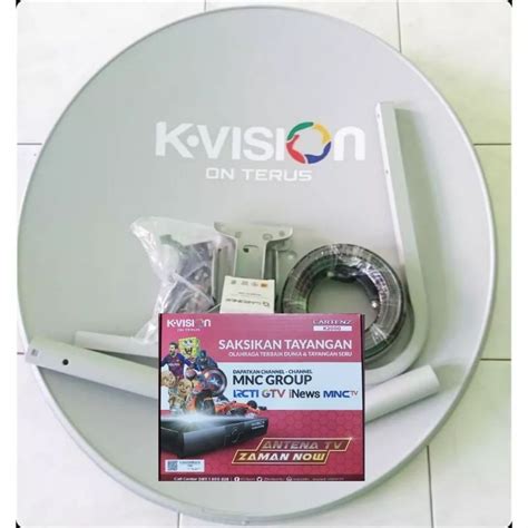 Jual Antena Parabola K Vision 60cm Lengkap Receiver Kivison K2000