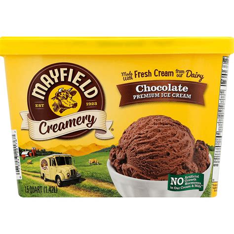 Chocolate Ice Cream 1 5 Quart Mayfield Dairy Farms