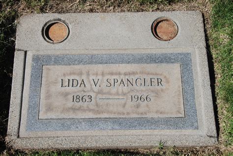 Louisa Virginia Lida Tarkington Spangler 1863 1966 Find A Grave