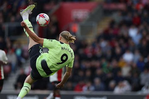 Erling Haaland scores a brace, including an audacious bicycle kick, in ...