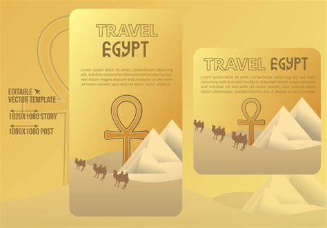 Social Media Post Design Für Die Reise Nach ägypten Story Und Post