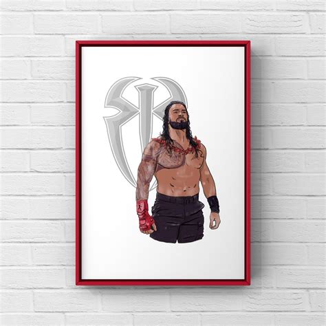 Roman Reigns Emblem Print - Etsy