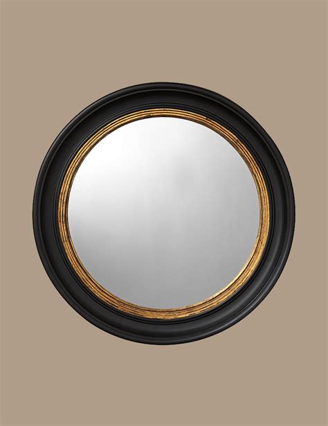 Round Black Mirror | Gold Decorative Mirror - Mirrorwalla