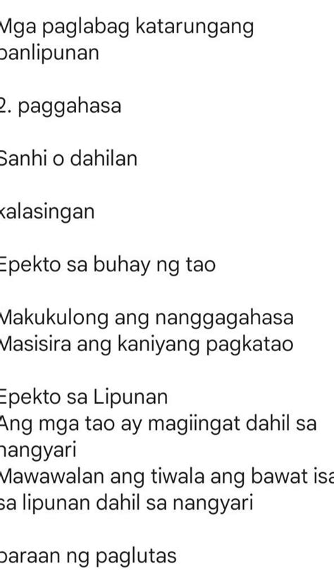 Mga Paglabag Sa Katarungang Panlipunan Sanhi O Dahilan Epekto Sa Buhay