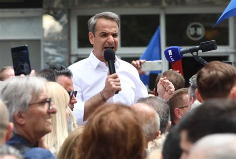 Greek Prime Minister Mitsotakis Reacts After Fredi Beleris Victory