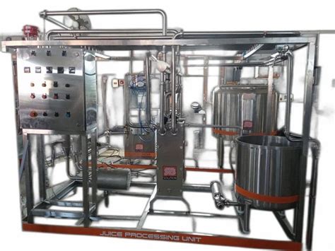 Automatic Stainless Steel Juice Pasteurizer With Skid Mounted