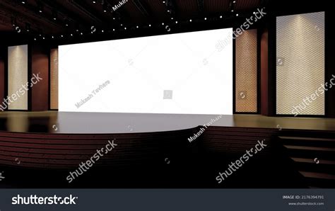 Event Stage Design Auditorium Set Corporate Stock Illustration ...