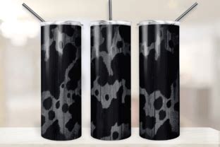 Cow Print Wood Tumbler Wrap Design Graphic By Skye Design Creative