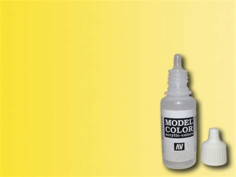 Vallejo Peinture Acrylique Model Color Jaune Transparent Ml