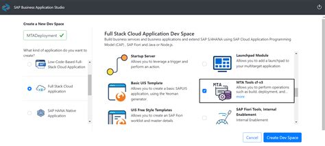 Create An Mta Project For The Multitenant Application Using Sap