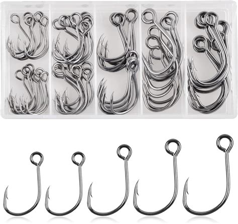 Amazon Fishing Inline Single Hooks Pcs Replacement Fishing