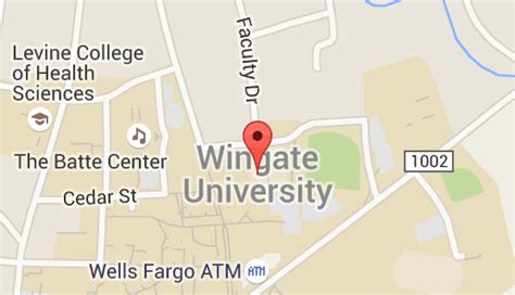 Wingate University Campus Map