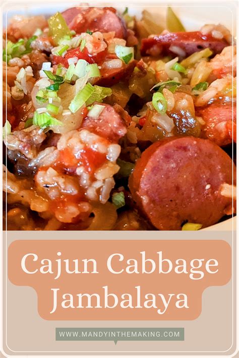 Cajun Cabbage Jambalaya Jambalaya Sunday Dinner Recipes Cajun Recipes