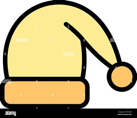 Sleeping hat icon. Outline Sleeping hat vector icon for web design isolated on white background ...