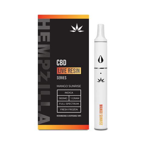 Hempzilla Cbd Live Resin Series Disposable 1g Delta 8 Resellers