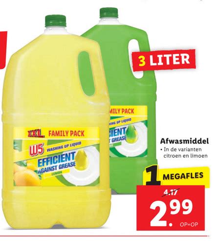 W5 Afwasmiddel Folder Aanbieding Bij Lidl Details