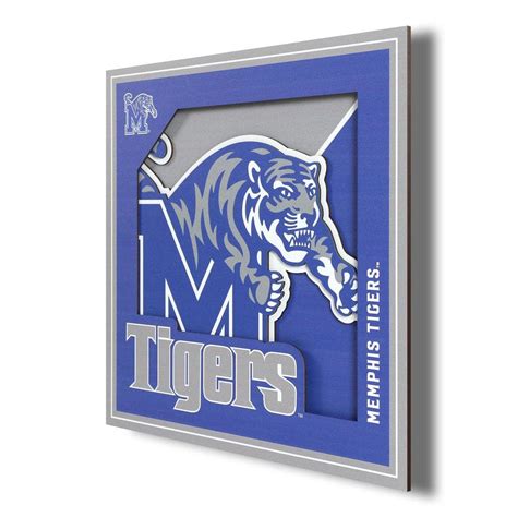 Youthefan Ncaa Memphis Tigers 3d Logo Series Wall Art 12x12 3700888