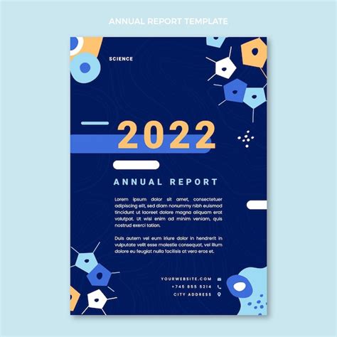 Free Vector Flat Design Science Annual Report