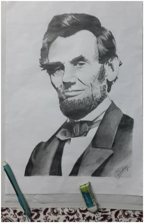 Abraham Lincoln Sketch at PaintingValley.com | Explore collection of ...