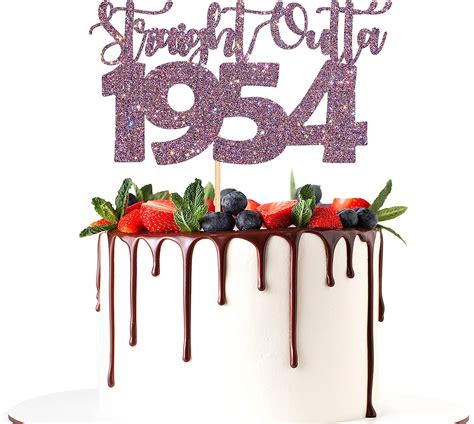 Halodete Glitter Straight Outta 1954 Cake Topper Happy