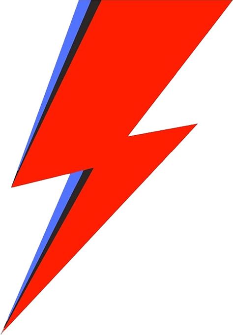 Red Lightning Bolt Png David Bowie Lightning Bolt Logo Clipart Full