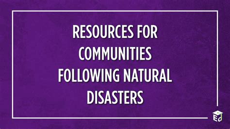 Resources For Communities Following Natural Disasters Blog