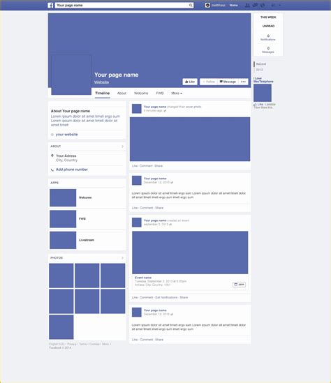 Free Facebook Templates Of Page Template Beepmunk ...