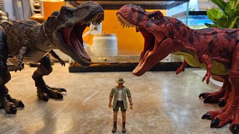 Mattel Jurassic Park Hammond Collection Tyrannosaurus Rex Vs Electronic