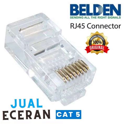 Jual Konekor RJ45 Belden Cat 5e Eceran Connector RJ45 Belden Cat5