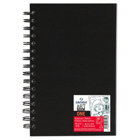 Carnet Art Book One Bloc Esquisse Avec Spirales Feuilles De