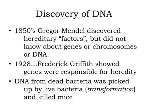 Discovery of DNA