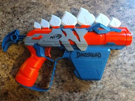 Nerf Dinosquad Stego Smash Single Shot Dart Gun Blaster Ebay