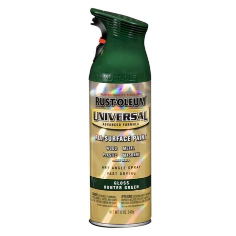 Shop Rust Oleum Universal Hunter Green Rust Resistant Enamel Spray