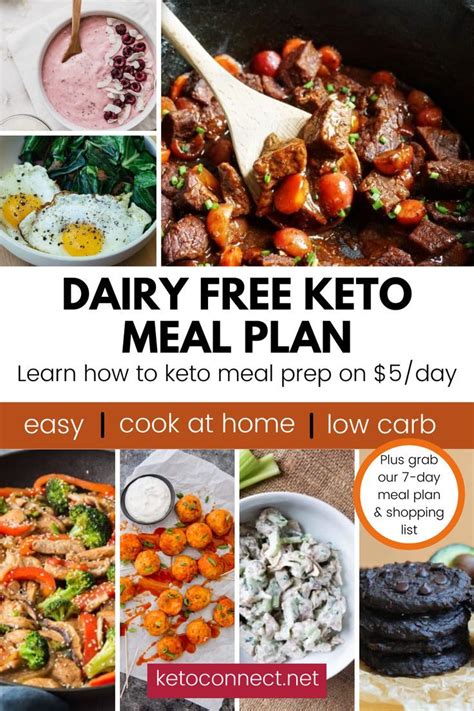 Dairy Free 7 Day Keto Meal Plan Shopping List Ketoconnect Dairy Free Keto Recipes Free