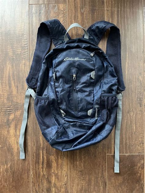 Eddie Bauer Stowaway Packable 20l Backpack Lightweight Uni Sex Navy