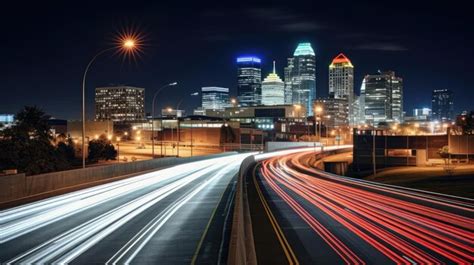 Premium Photo | A city skyline with the skyline in the background.