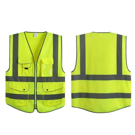 G F Products Large Yellow Pockets Class High Visibility Zipper