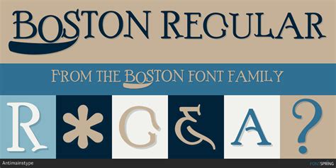 Similar Fonts To BOSTON | Fontspring