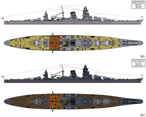 B 65 Type Battlecruiser Design By Tzoli Battleship Imperial Japanese Navy Heavy Cruiser