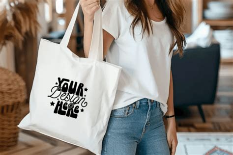 Canvas Tote Bag Mockup Graphic By Craftart · Creative Fabrica