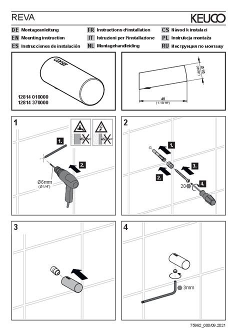 Keuco Reva Black Selection Schwarz Matt Instruction Manual